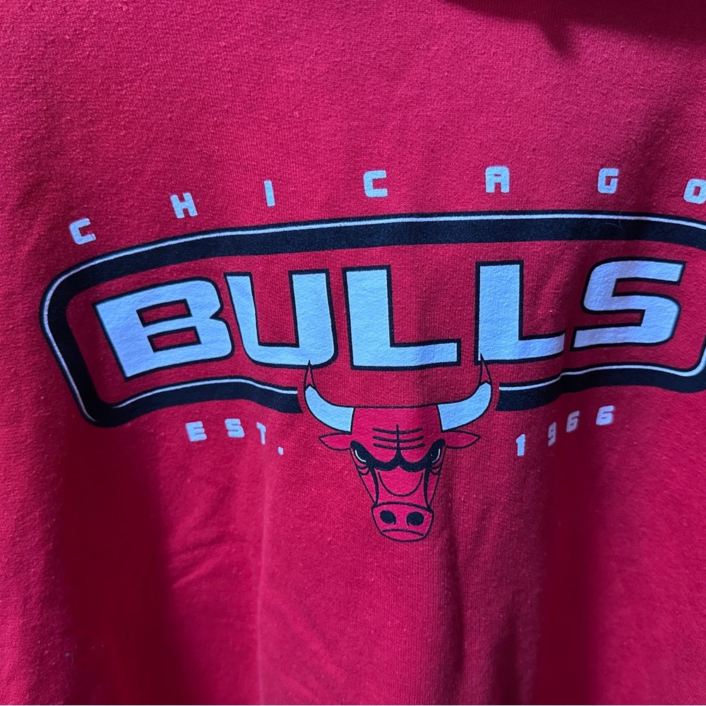 Men’s Chicago Bulls Red Hoodie Size Large NWOT - Picture 2 of 9